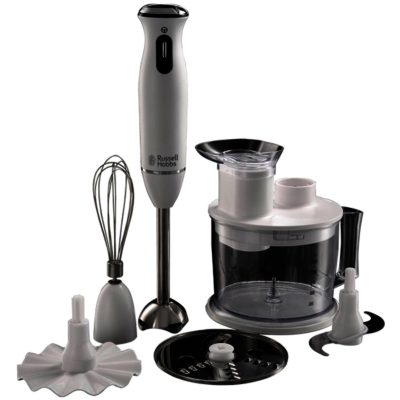 Russell Hobbs 21500 Aura 6 in 1 Hand Blender in White & Black